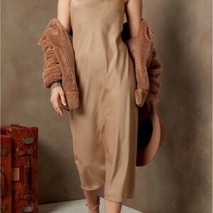Banana Republic Tan Midi Dress